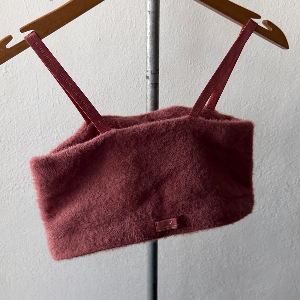 Gymshark x Whitney Simmons Eyelash Knit Bandeau Size Medium - Picture 5 of 5